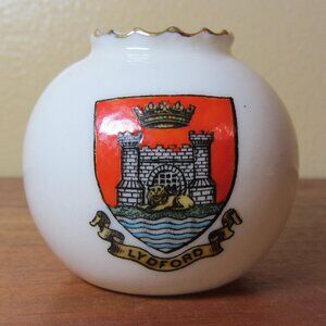W.H. Goss crested heraldry china vintage Lydford (GC048 Grace)